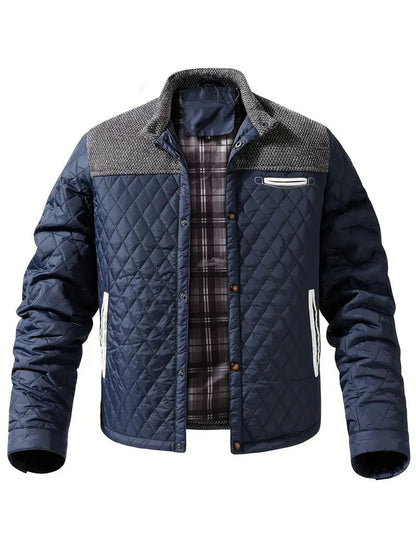 Men's Padded Jacket Stand-up Collar Warm Insulated