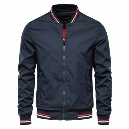Lightweight Men's Sporty Bomber Jacket