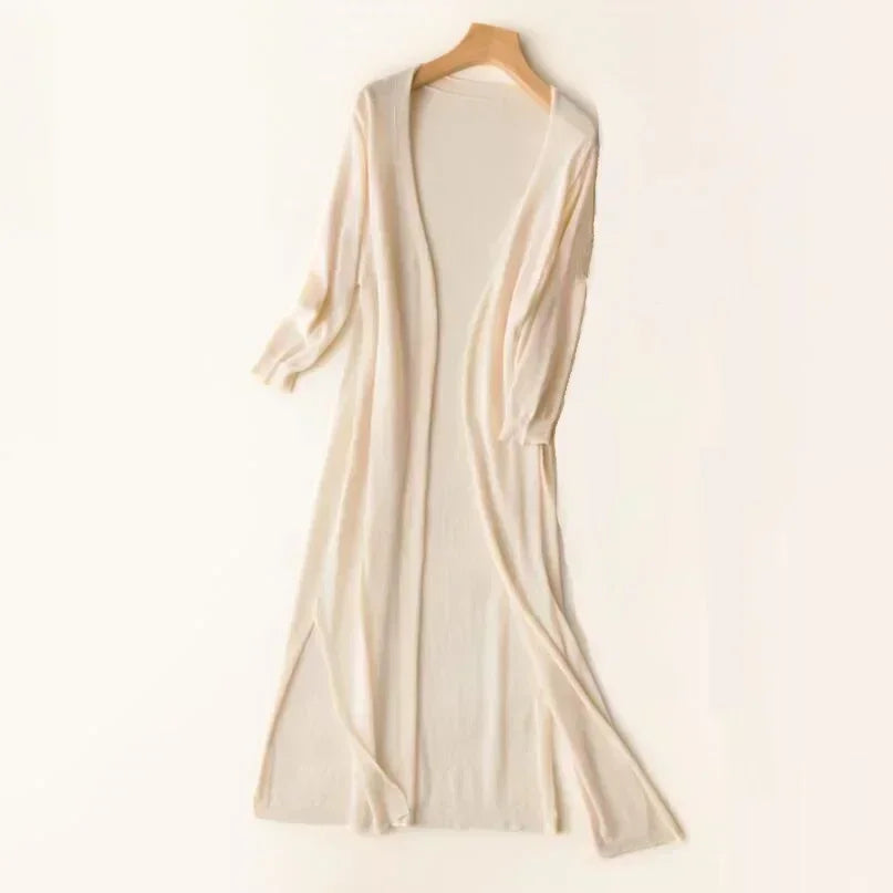 Women's Cardigan Long Elegant Draped Look
