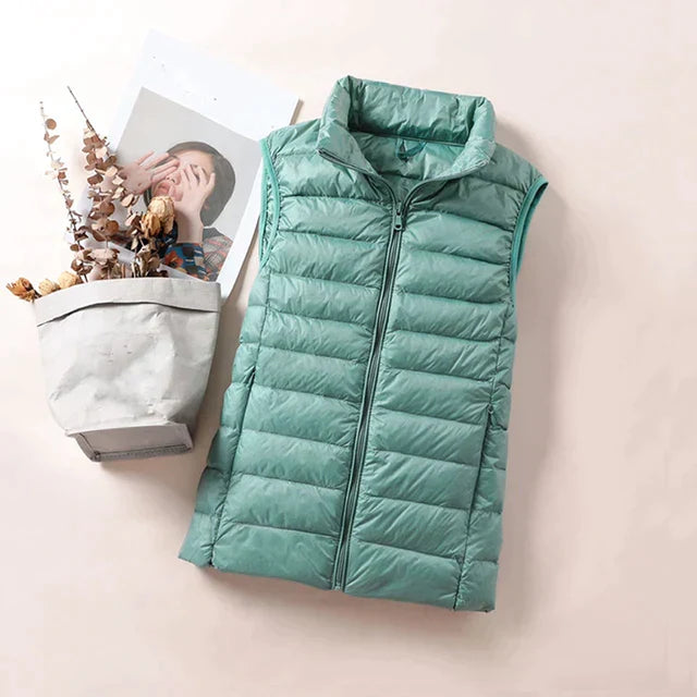 Lightweight Women's Elegant Slim Down Body Warmer