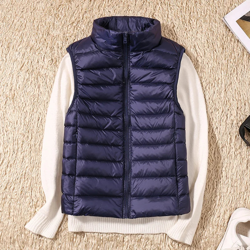 Lightweight Women's Elegant Slim Down Body Warmer