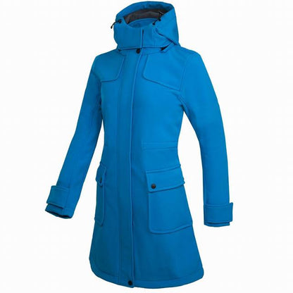 Women's Waterproof Hooded Long Rain Jacket