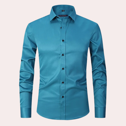 Men's Modern Long-Sleeved Stretch Shirt