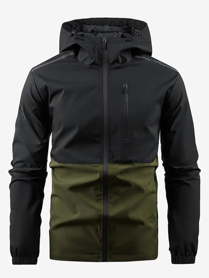 Men's Windbreaker Jacket Outdoor Sporty Hooded