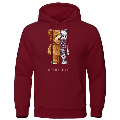 Kuschel Hoodie Teddy Bär Design - IdealeKleiden