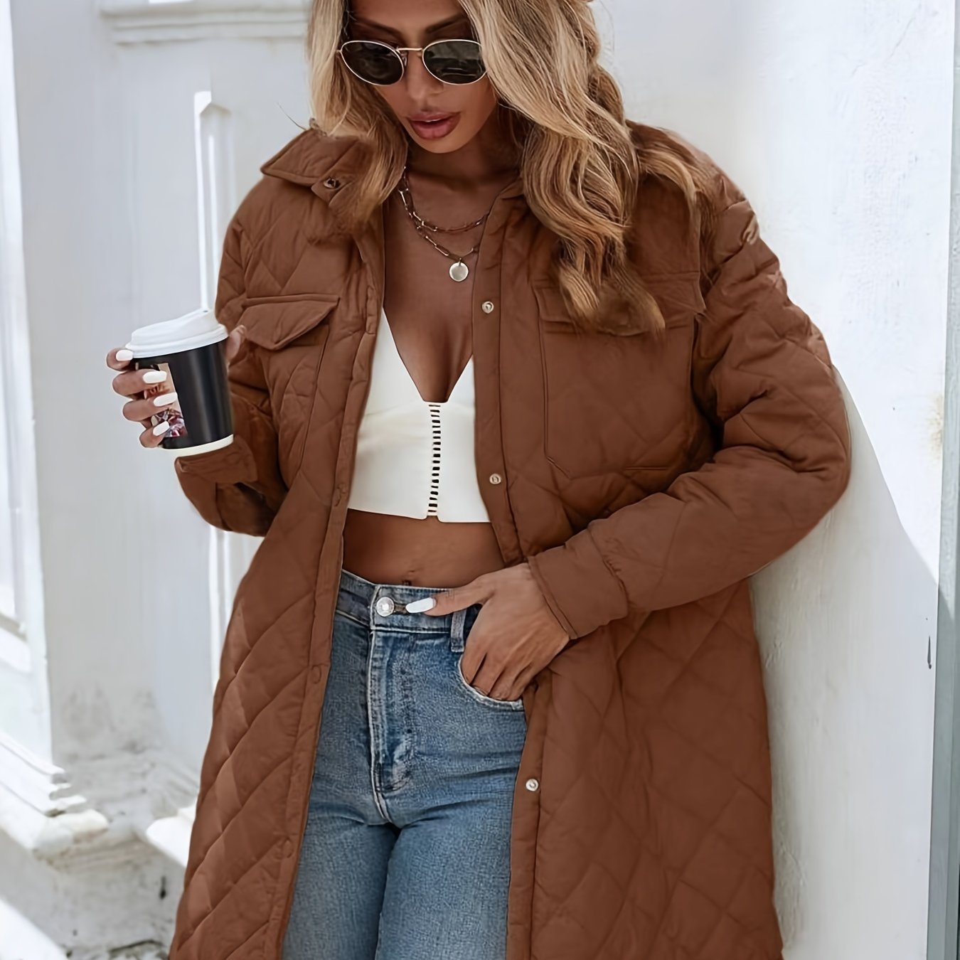 Women's Winter Puffer Jacket Long