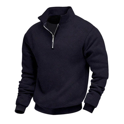 Men's Knitted Jumper Half-Zip Warm & Elegant