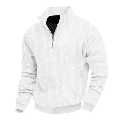 Men's Knitted Jumper Half-Zip Warm & Elegant