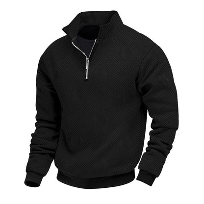 Herren Strickpullover Halbzipper Warm & Elegent - IdealeKleiden