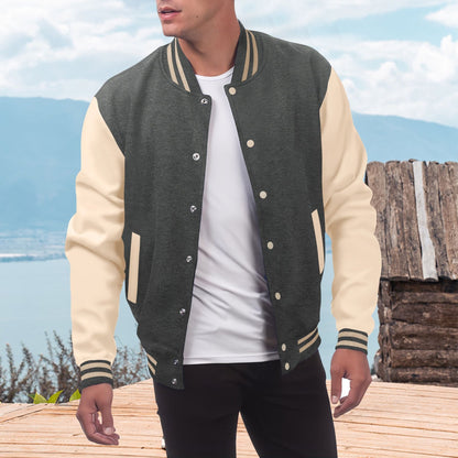 Men's Varsity Jacket Sporty Stylish