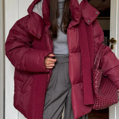 Women's Elegant High-Neck Winter Down Jacket
