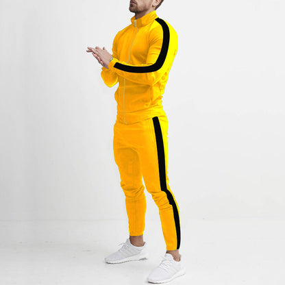Herren Trainingsanzug Sportlich Streifen Design