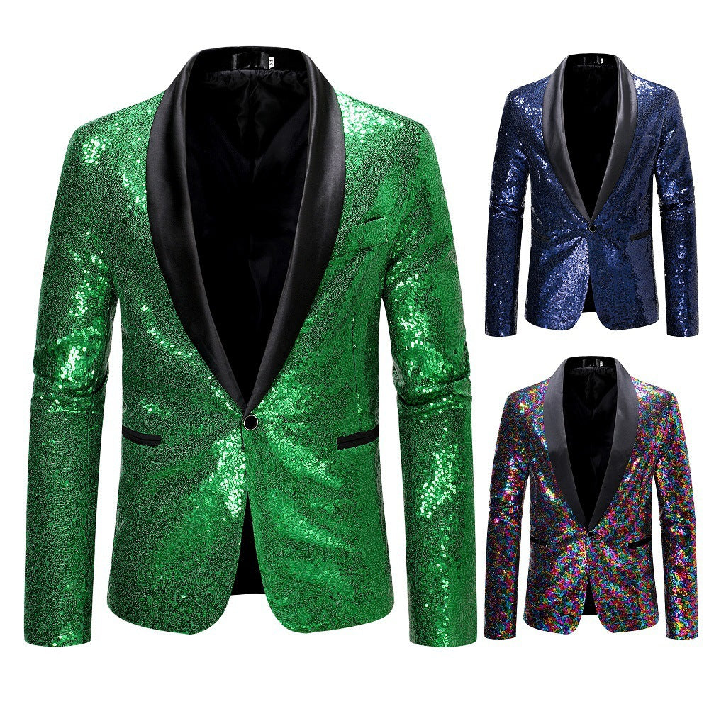 Glamouröser Pailletten Blazer Damen Abendjacke - IdealeKleiden