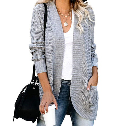 Women's Cardigan Casual Open Front with Pockets