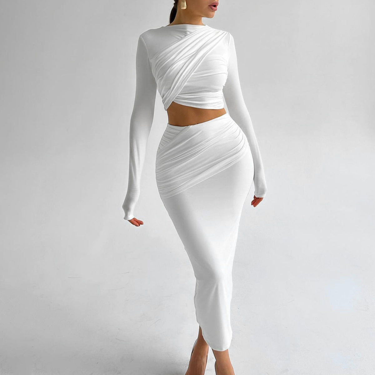 Damen Elegantes Kleid Set Modern Abendkleidung