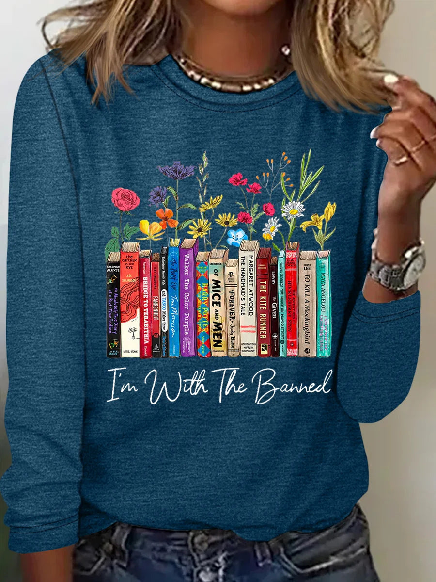 Women's Floral Long-Sleeve Romantic Look Shirt