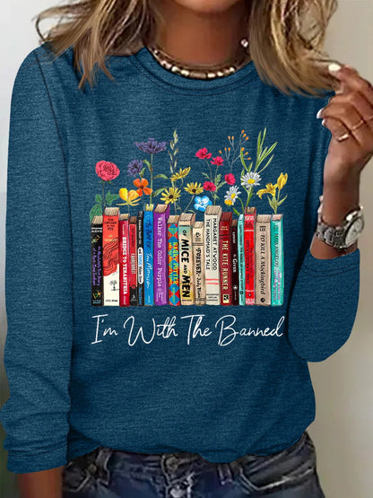 Women's Floral Long-Sleeve Romantic Look Shirt