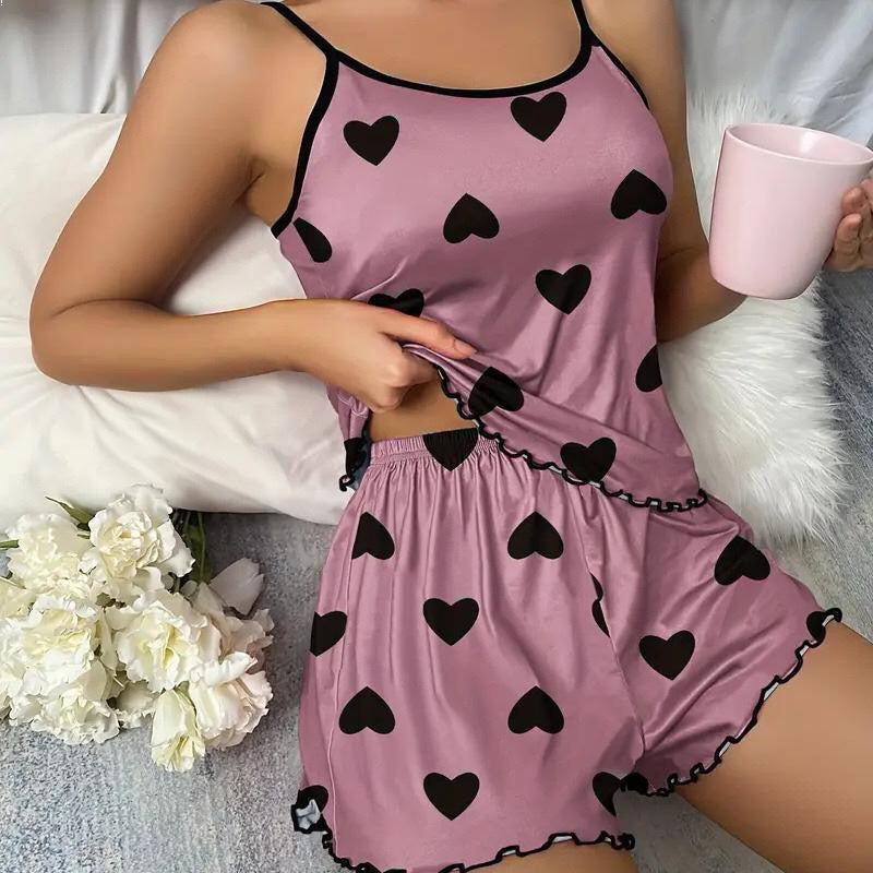 Comfortable Women's Lounge Shorts Set