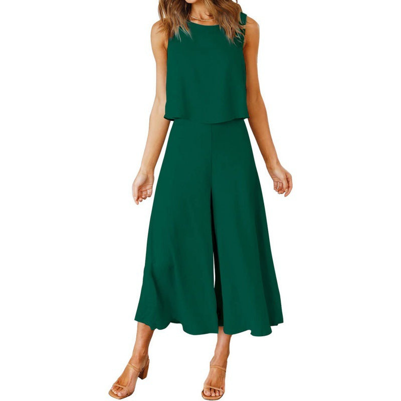 Women's Jumpsuit Elegant Flowing Wide Leg