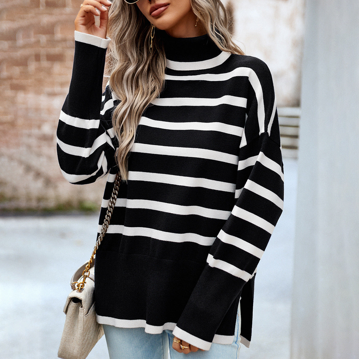 Stylish Striped Pullover Winter