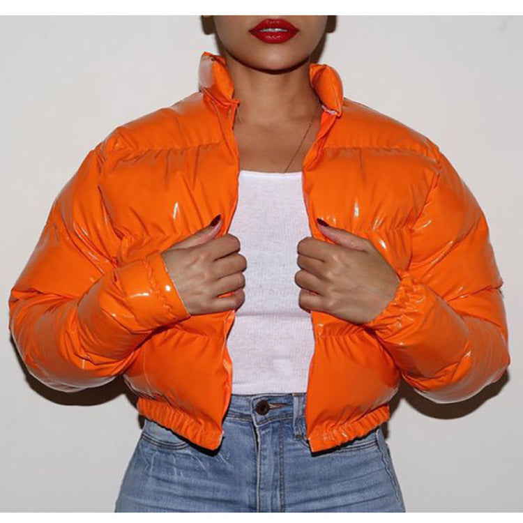 Women's Quilted Jacket Shiny Elegant