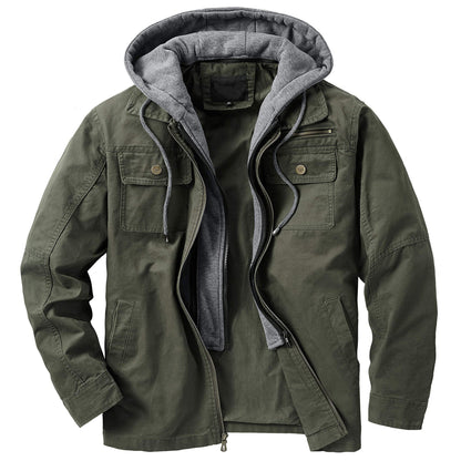 Men's Functional Transitional Jacket with Hood and Pockets