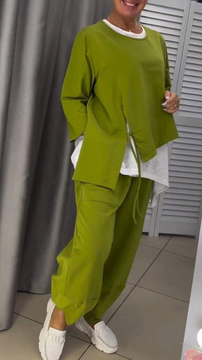 Women's Two-Piece Set Casual Asymmetric Trendy