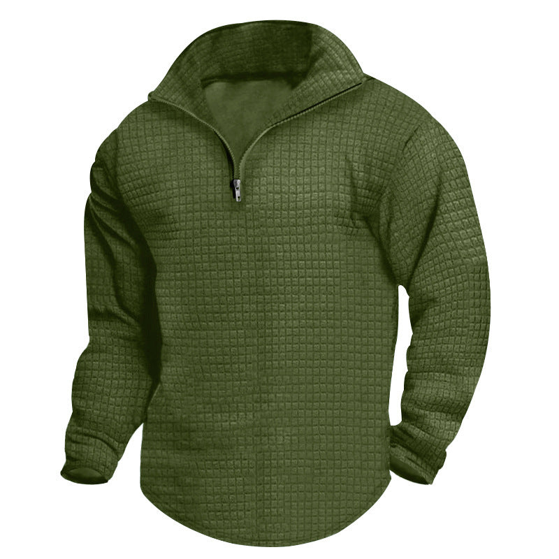 Men's Warm Structured Collar Pullover