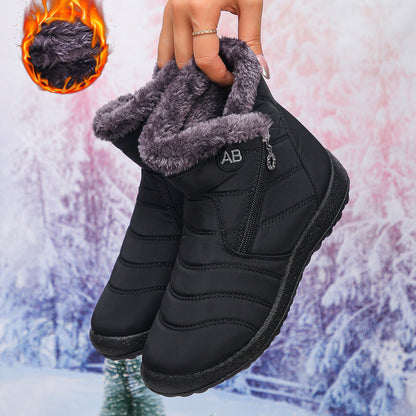 Women's Winter Boots Warm Cozy Zipper