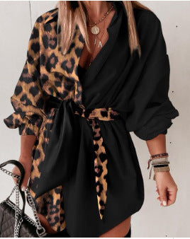 Women's Wrap Dress Animal Print Elegant Cut