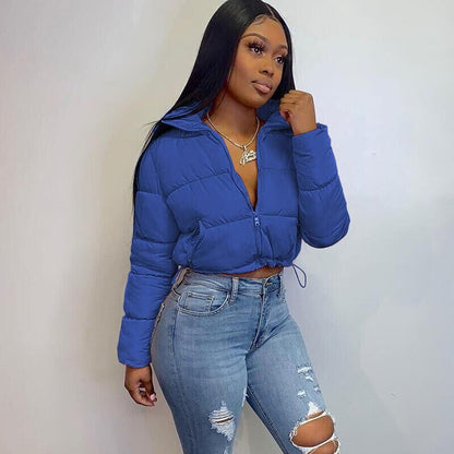 Women's Bomber Jacket Short Quilted Design Fashion