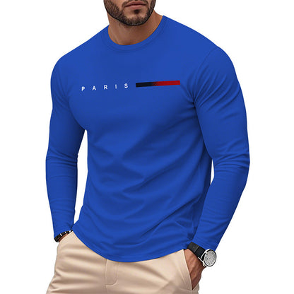 Men's Long Sleeve T-Shirt Modern Paris Design