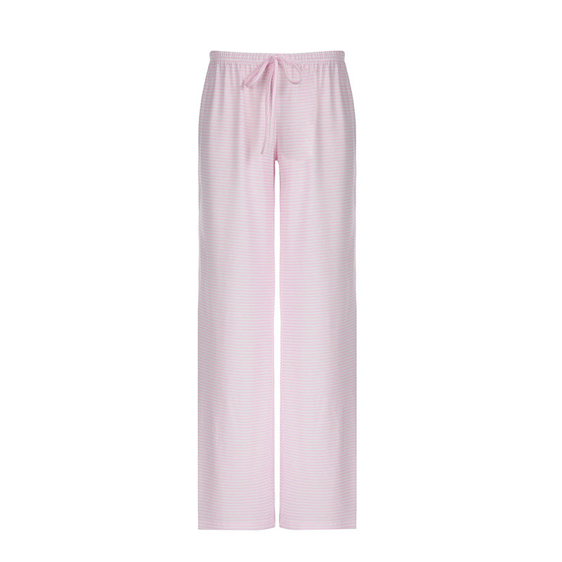 Damen Sommerhose Streifenmuster Elastisch Bequem