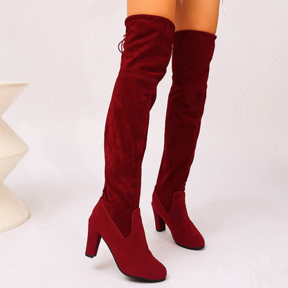 Women's Elegant High-Heel Over-the-Knee Boots