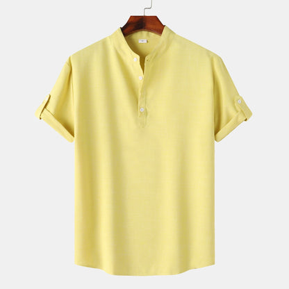 Men's Short-Sleeve Henley Shirt