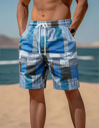 Men's Swim Trunks Modern Graphic Design