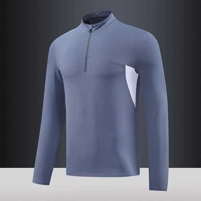 Men's Thermal Functional Shirt Stand-up Collar Zipper