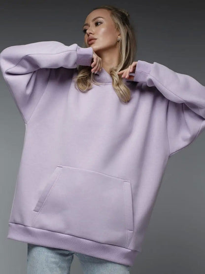 Women's Oversized Hoodie Snuggly Soft With Kangaroo Pocket
