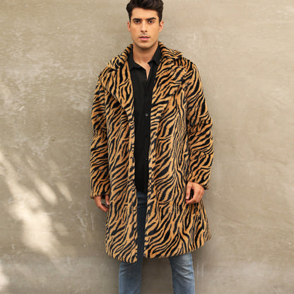 Herren Zebra Mäntel Modern & Bequem