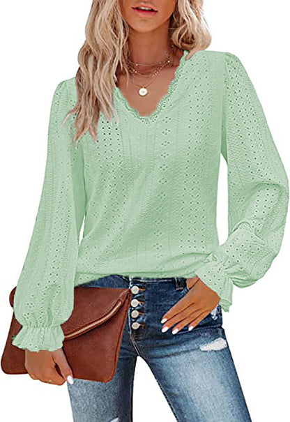 Women's Blouse Romantic Lace Trendy