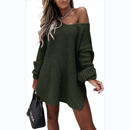 Women's Oversized Knit Dress Generous Cut