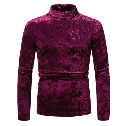 Men's Turtleneck Velvet Elegant Modern