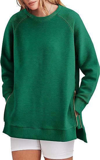 Women's Comfortable Zippered Sweatshirt with Pockets