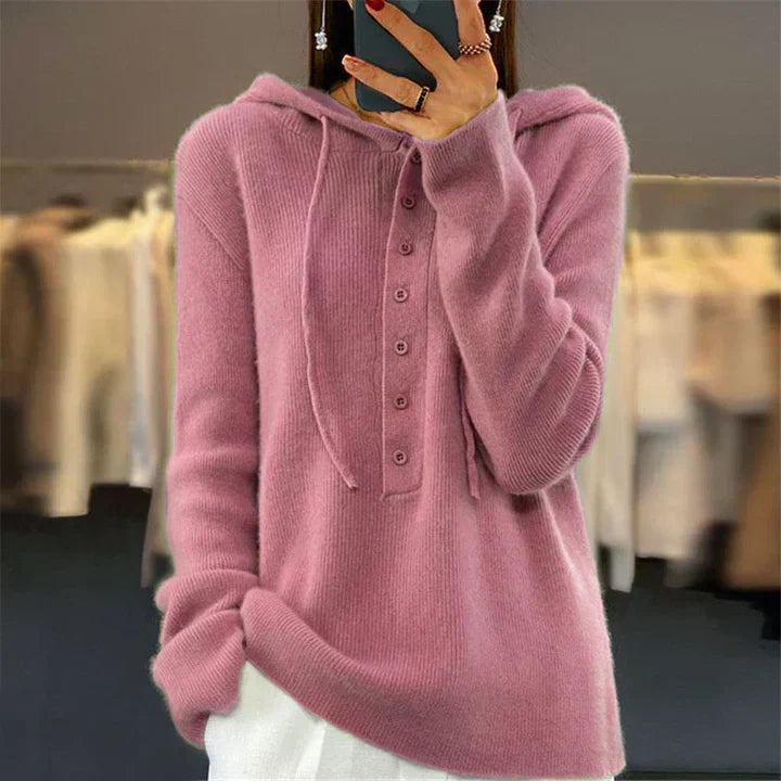 Women's Loose Knit Hoodie