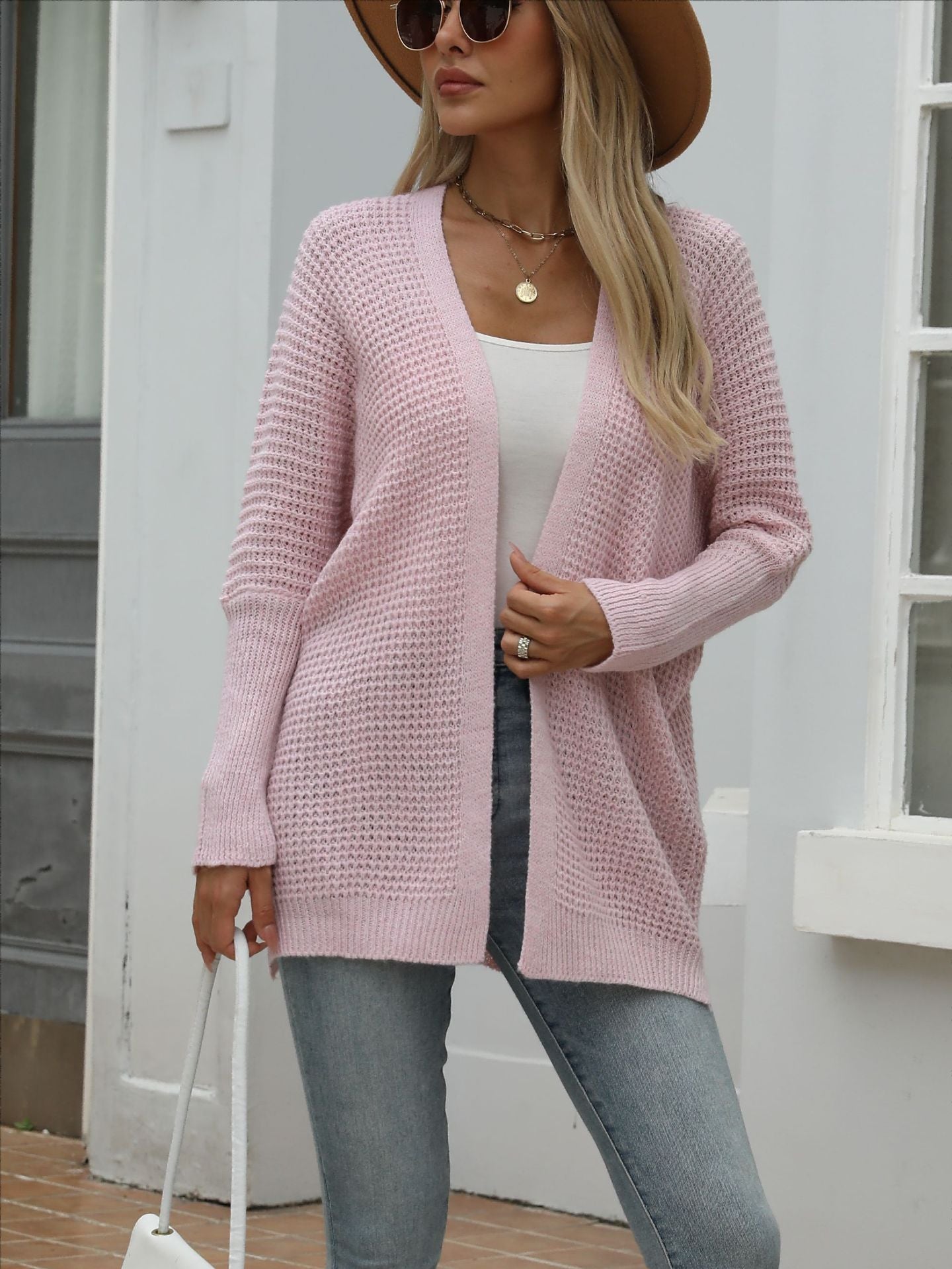 Damen Strickjacke Lässig Oversized Style