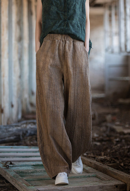Women's Linen Wide Leg Comfortable Summer Trousers