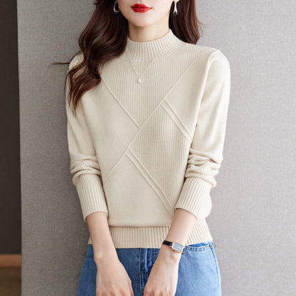Women's Elegant Ribbed Sweater