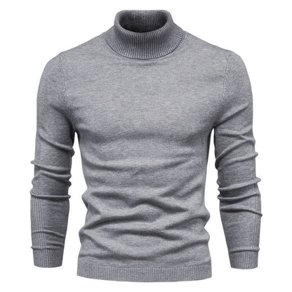 Men's Fine Wool Turtleneck Sweater Elegant Design