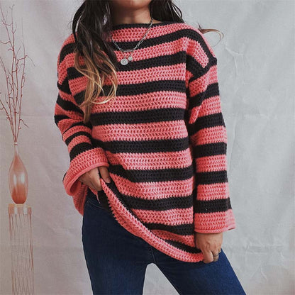 Striped Cardigan Soft Pastel Colors