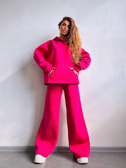 Women's Oversized Hoodie & Wide Leg Sweatpants Set